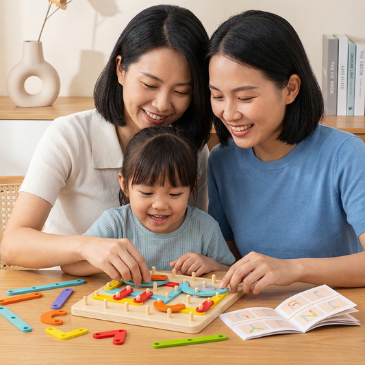 Creative Montessori Nail Puzzle Toy Made of Wood