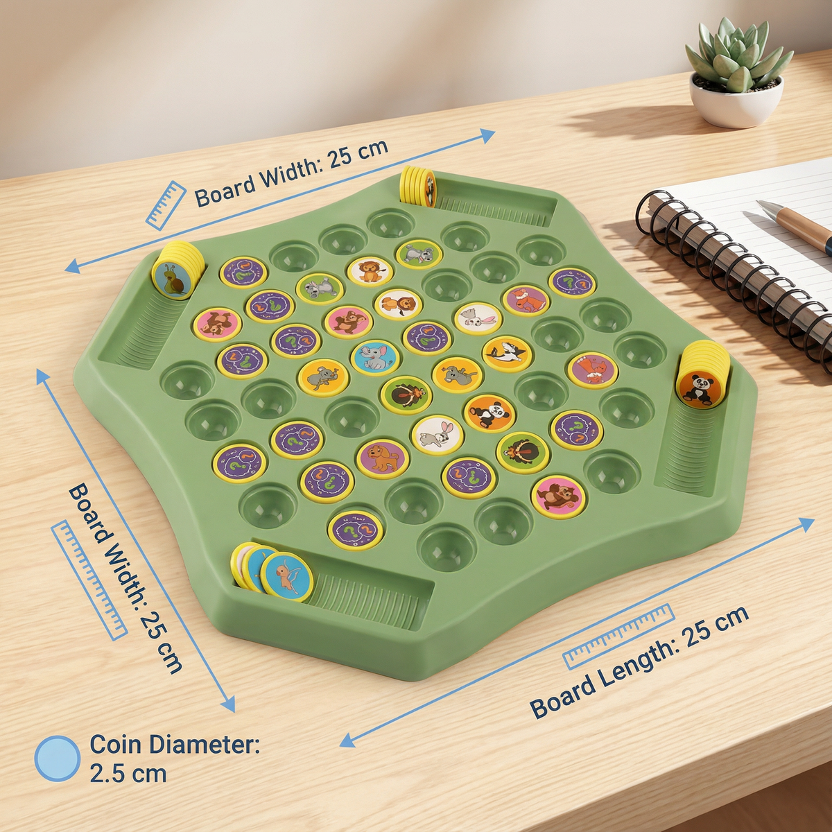 Animal Coin Memory Game Board