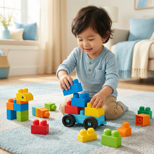 Child-Safe Rubber Building Blocks for Early Learning