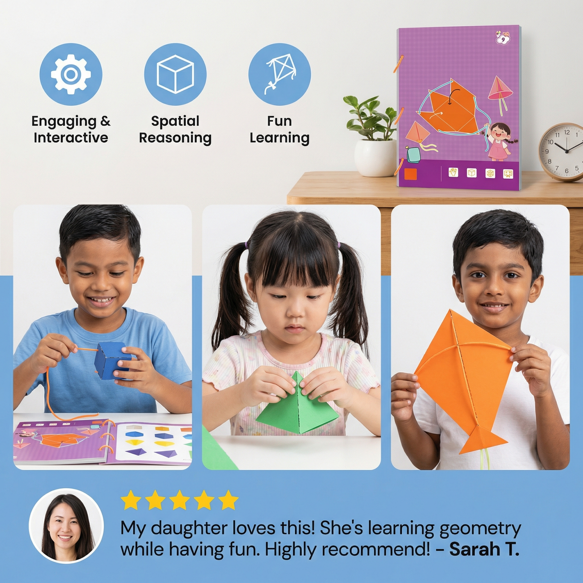 Brilliant Geometry Learning Book for Children