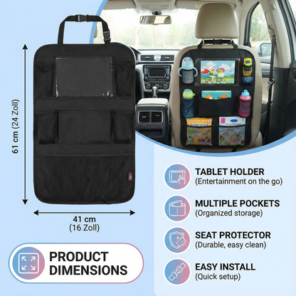 Car Seat Protector and Organizer for Kids