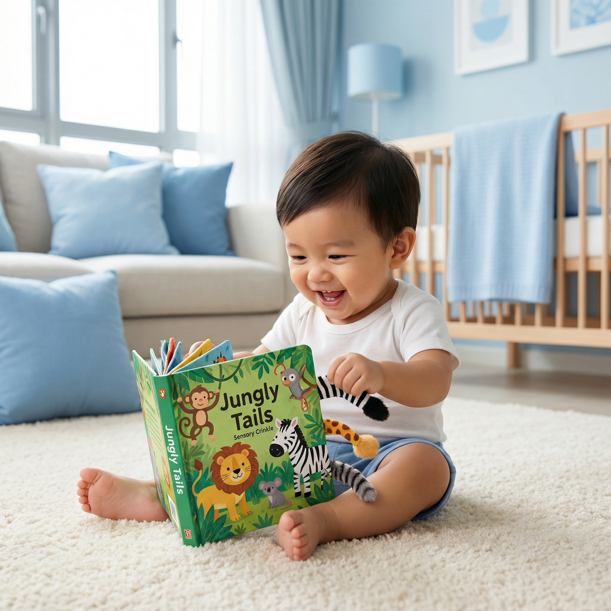 Sensory Crinkle Storybook for Toddlers