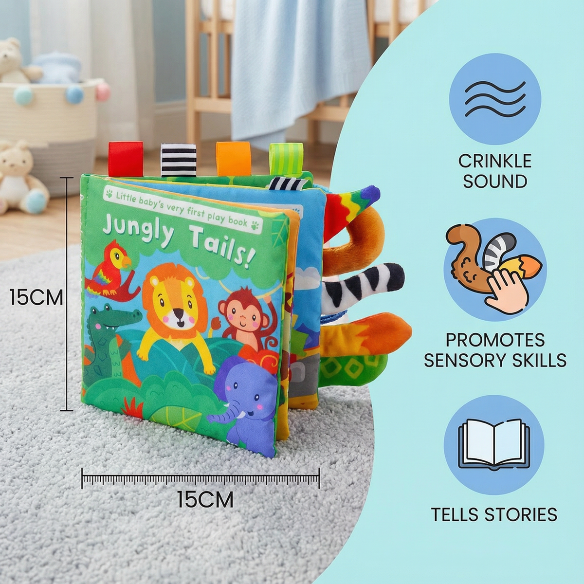 Sensory Crinkle Storybook for Toddlers