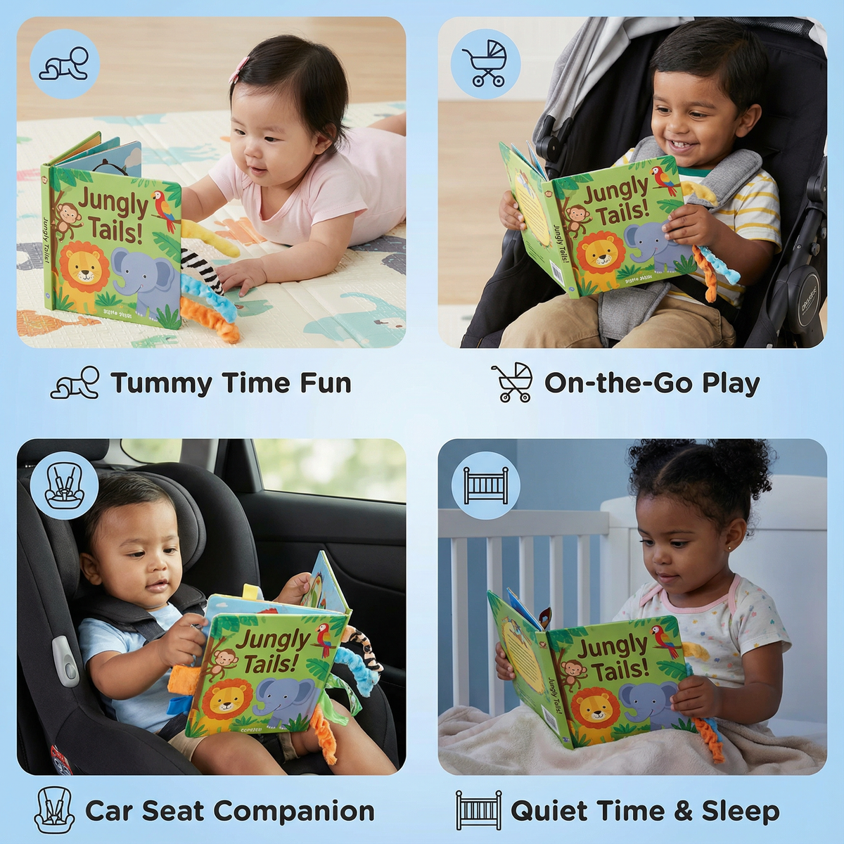 Sensory Crinkle Storybook for Toddlers
