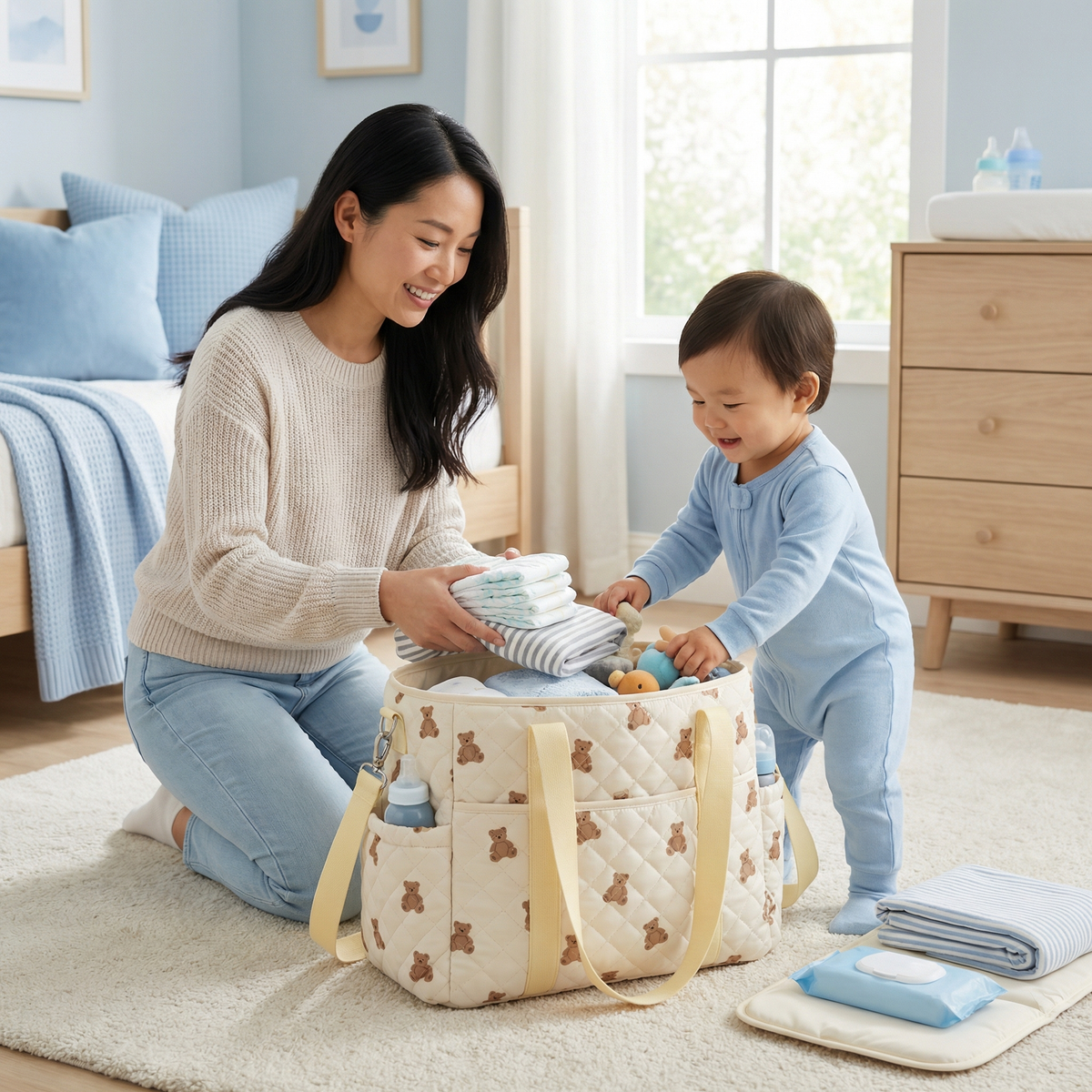 Large Mommy Baby Bag – Space for Everything Moms Need!