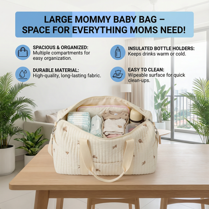 Large Mommy Baby Bag – Space for Everything Moms Need!