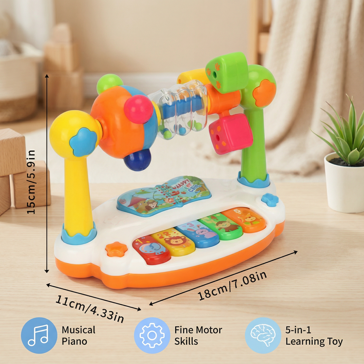 Musical 5-in-1 Learning Toy for Babies