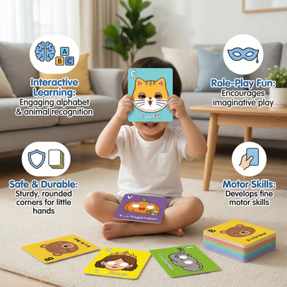 Alphabet Learning Cards with Animal Designs