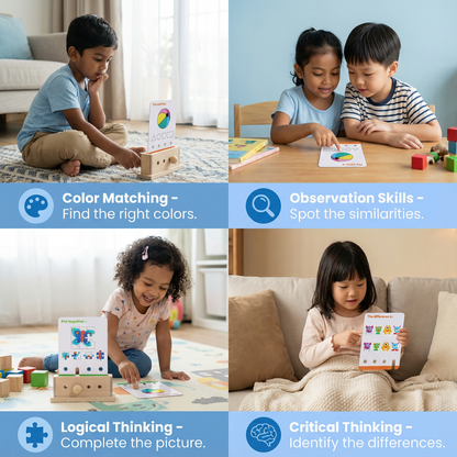 Wooden Logic Decoding Learning Game for Children - Promoting Early Skills