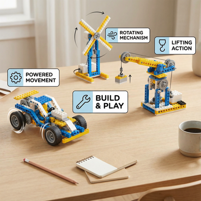 3-in-1 Science and Technology Building Block Playset