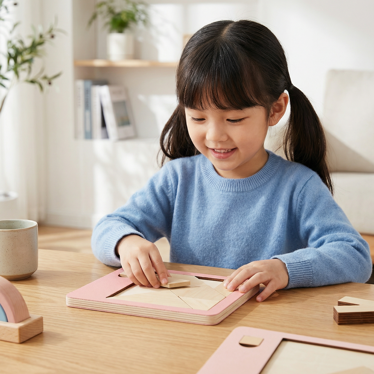 Wooden Tangram Puzzle Game