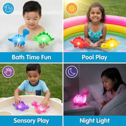 Glowing Bath Dinosaur Toy