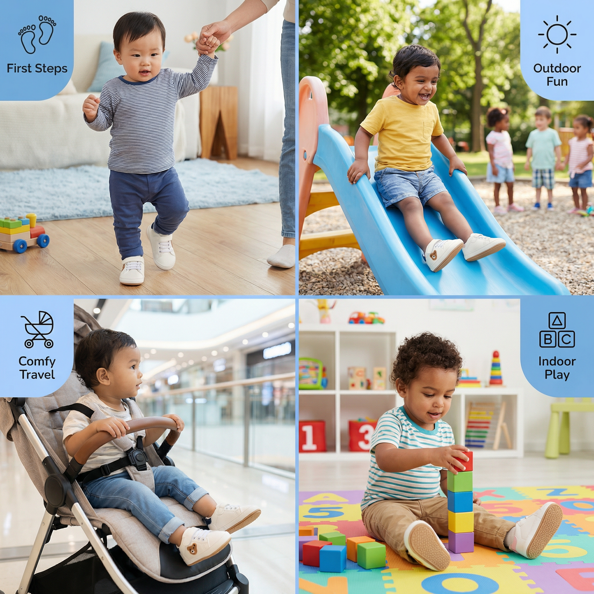 Toddler Shoes with Cute Bear Design