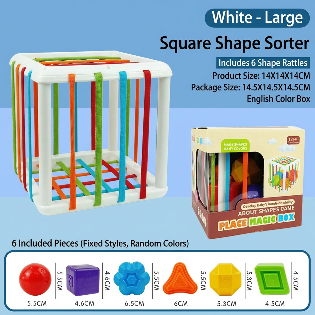 Montessori Shape Box – Sorting & Motor Skills Game