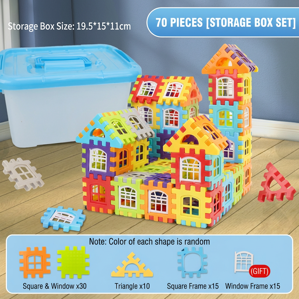 Montessori Window Building Blocks for Kids