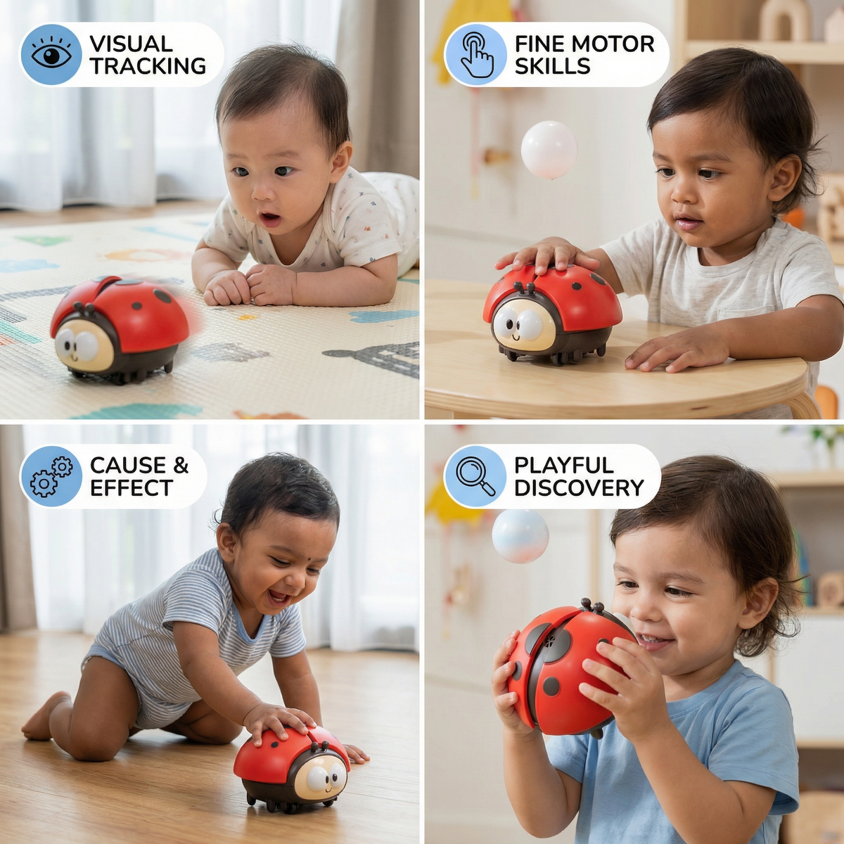 Ladybug Balloon Toy for Babies