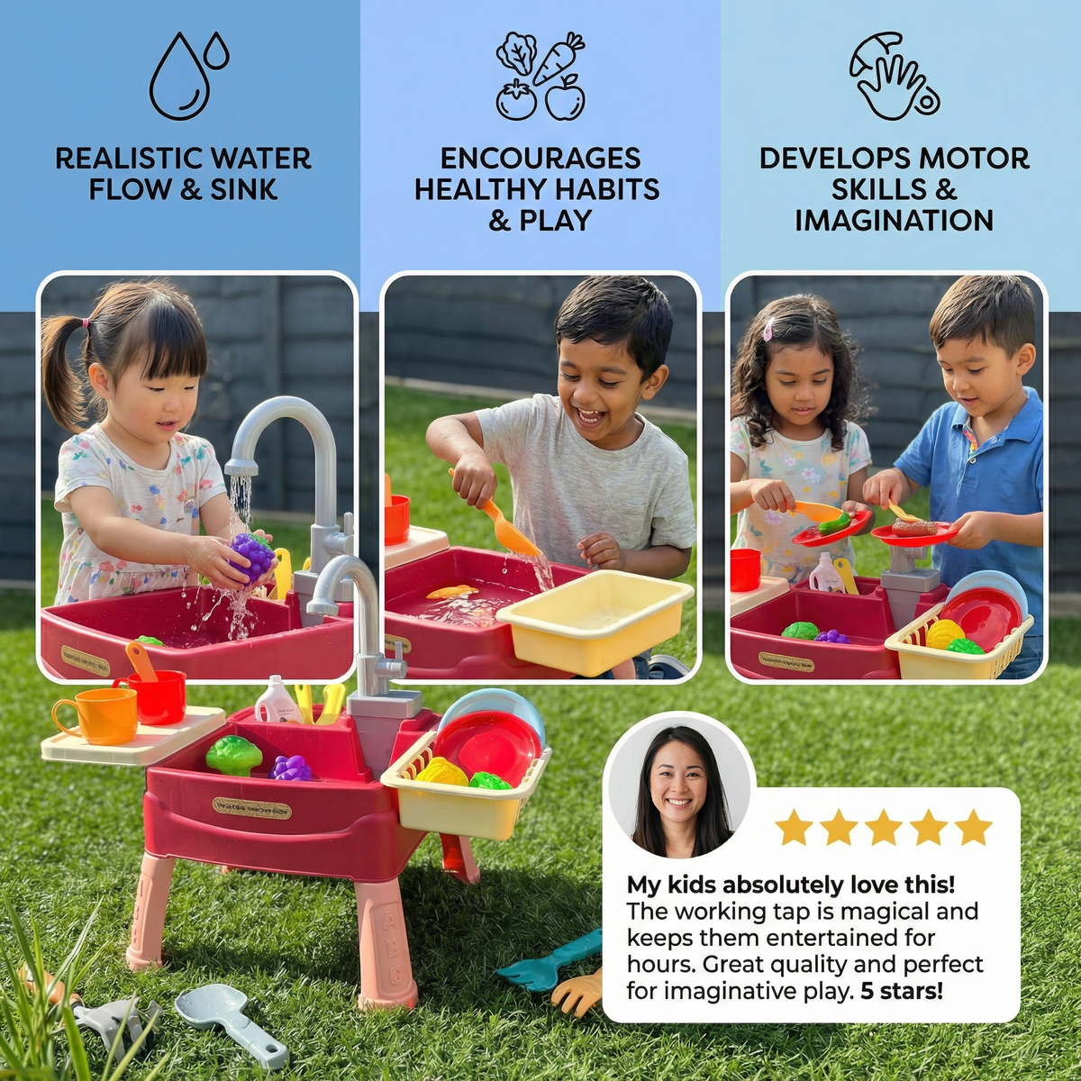 Water Wonder – Play Kitchen with Magical Water Tap