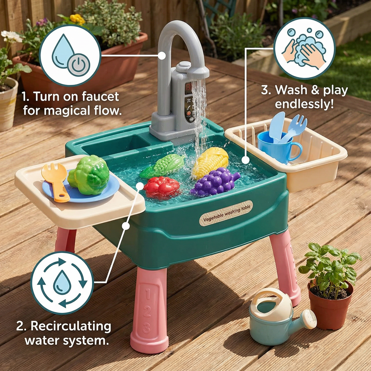 Water Wonder – Play Kitchen with Magical Water Tap