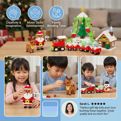 Creative Building Block Christmas Figures - Fun for the Whole Family