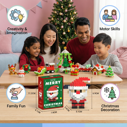 Creative Building Block Christmas Figures - Fun for the Whole Family