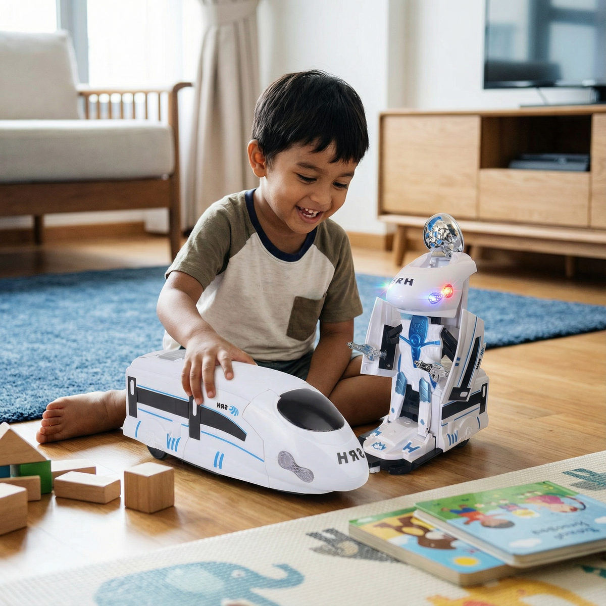 Transforming Robot Train Toy