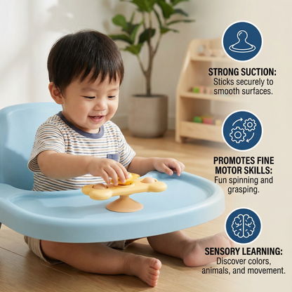 Montessori Suction Cup Spinner – Rotating Learning Toy