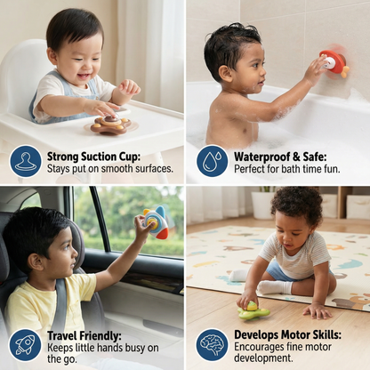 Montessori Suction Cup Spinner – Rotating Learning Toy