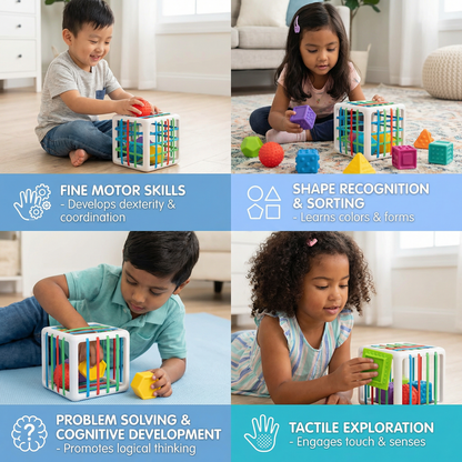 Montessori Shape Box – Sorting & Motor Skills Game